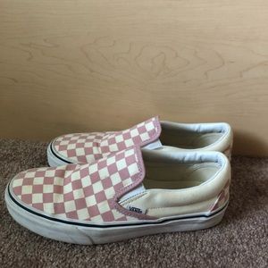 Pink Checkered Vans